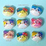 jumbo large big chunky iridescent lustre ab shimmery acrylic bead beads 23mm make your own beaded pen pens jewellery cute kawaii craft supplies shop store colourful pretty