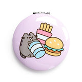 pastel pusheen the cat core metal glass mirror mirrors packet handbag sized round pretty pink blue turquoise green mint lilac uk cute kawaii gift gifts shop store present stocking filler fillers cats kitty official licensed puckator