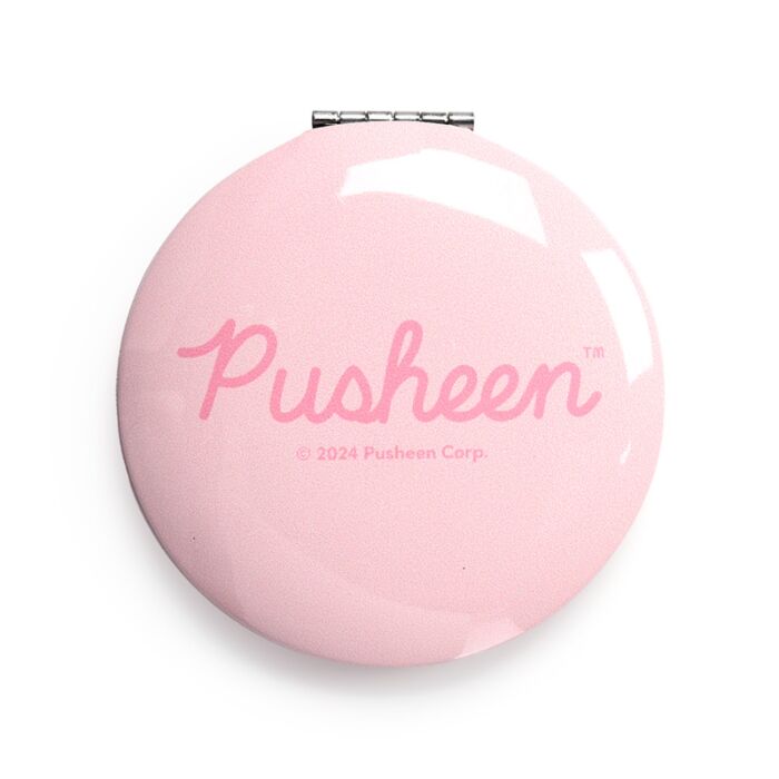 pastel pusheen the cat core metal glass mirror mirrors packet handbag sized round pretty pink blue turquoise green mint lilac uk cute kawaii gift gifts shop store present stocking filler fillers cats kitty official licensed puckator