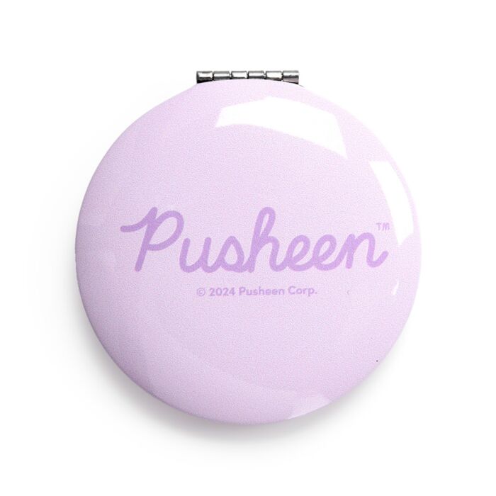 pastel pusheen the cat core metal glass mirror mirrors packet handbag sized round pretty pink blue turquoise green mint lilac uk cute kawaii gift gifts shop store present stocking filler fillers cats kitty official licensed puckator