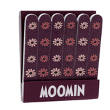 moomin moomintroll licensed uk gift gifts stocking filler fillers pocket mini nail file files matchbook cute kawaii present presents for her fun bargain troll trolls puckator teal green burgundy deep red yellow mustard pack