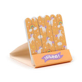 unicorn unicorns fantasy magic magical nail file files mini matchbook cute kawaii stocking filler fillers uk present presents for her women lady girl pink lilac yellow peach blue small mini little fun kids gift gifts shop store