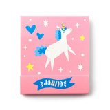 unicorn unicorns fantasy magic magical nail file files mini matchbook cute kawaii stocking filler fillers uk present presents for her women lady girl pink lilac yellow peach blue small mini little fun kids gift gifts shop store