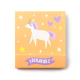 unicorn unicorns fantasy magic magical nail file files mini matchbook cute kawaii stocking filler fillers uk present presents for her women lady girl pink lilac yellow peach blue small mini little fun kids gift gifts shop store