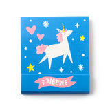 unicorn unicorns fantasy magic magical nail file files mini matchbook cute kawaii stocking filler fillers uk present presents for her women lady girl pink lilac yellow peach blue small mini little fun kids gift gifts shop store