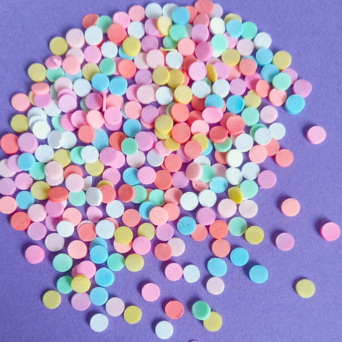 polka dot dots spot spots round circle polymer clay sprinkle sprinkles slice slices nail art uk cute kawaii craft supplies shop crafts set bag