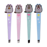 pusheen the cat cats kitty kittens offical licensed product metal steel tweezer tweezers stocking filler fillers gift gifts store shop uk pretty present for her women pink blue mint green lilac shaped core puckator
