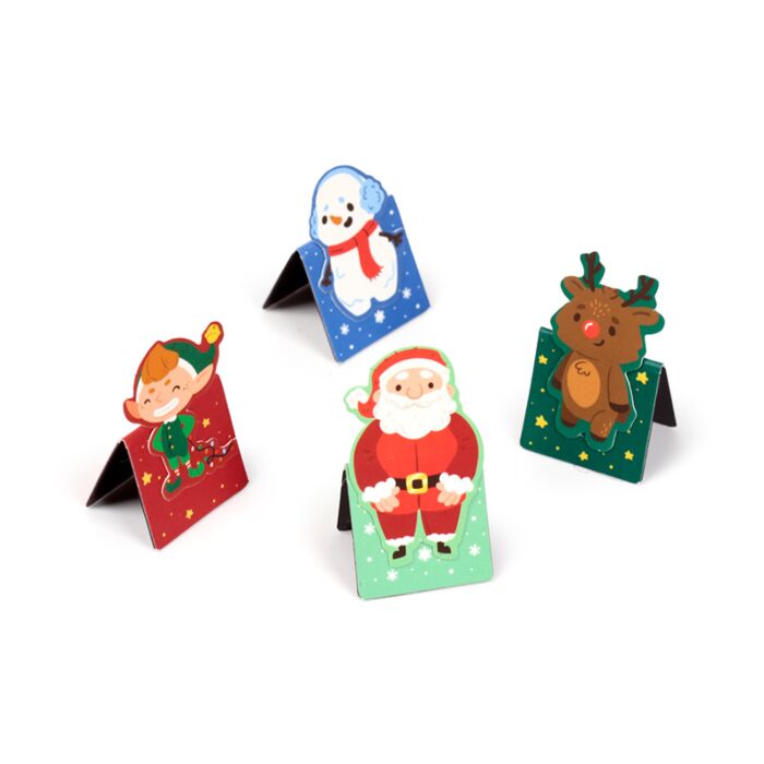 jingle bunch large big magnet magnetic bookmark bookmarks book mark marks set pack gift uk cute kawaii festive christmas present gifts shop store snowman santa elf reindeer rudolph puckator perfect stocking filler fillers kids her him boy girl 