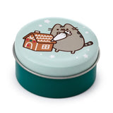 pusheen the cat lip balm balms in a tin tins cute kawaii christmas festive gift gifts shop store uk puckator red green pink turquoise box boxes chocolate scent scented clementine peppermint vanilla stocking filler fillers cats lover lovers