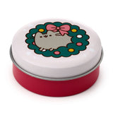 pusheen the cat lip balm balms in a tin tins cute kawaii christmas festive gift gifts shop store uk puckator red green pink turquoise box boxes chocolate scent scented clementine peppermint vanilla stocking filler fillers cats lover lovers