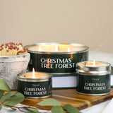 pintail candle candles uk handmade medium classic tin tins dark green fir pine forest christmas festive tree scent scented hand poured wax gift gifts shop store present presents metal 35 hours burn time 