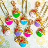 TROPICAL PUNCH Enamel Charm Planner Charm or Paper Clip  #P132