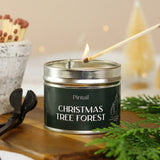 pintail candle candles uk handmade medium classic tin tins dark green fir pine forest christmas festive tree scent scented hand poured wax gift gifts shop store present presents metal 35 hours burn time 