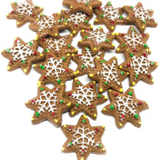 Gingerbread Snowflake Cookie Resin FB 21mm