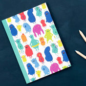 HALF PRICE Monsters A5 Larger Lined Notebook