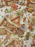 *OFFER!* CHRISTMAS GINGERBREAD & CAKES Flat Holo Foil Stickers