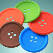silicone button buttons coaster coasters fun cute kawaii gift gifts shop store uk red blue green brown orange large present rubber flexible soft cup kitchen presents 