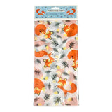 greaseproof paper cute fox foxes wax waxed papers sheet sheets uk packaging supplies wrapping wrap gift gifts orange grey woodland kawaii