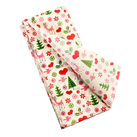 Red Scandinavian Tissue Paper, Holiday Tissue Paper