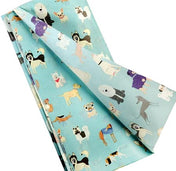2 sheets turquoise dog dogs rex london best in show tissue paper wrap packaging uk cute kawaii puppy puppies