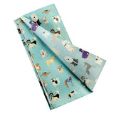 turquoise blue dog dogs tissue paper rex london large pack of 10 sheets uk cute kawaii packaging supplies wrapping paper puppy puppies best in show