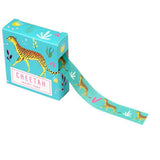 rex london box boxed washi tape cute kawaii uk stationery tapes planner supplies bright turquoise wild animal cheetah cheetahs jungle tropical