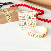 rex london box boxed washi tape cute kawaii uk stationery tapes planner supplies retro vintage christmas red green pink heart deer bird tree snowflake kitsch vintage nordic festive