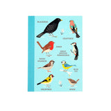garden bird birds wildlife watching light blue notebook note book lined pages small cute kawaii stationery a6 uk gifts gift stationery rex london