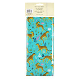 wild animal cheetah cheetahs tropical jungle turquoise bright tissue paper papers wrap wrapping sheets 2 sheets pack rex london yellow uk cute kawaii packaging supplies wrapping packing