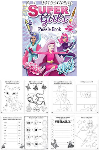 super girls puzzle book gifts for girl gift uk puzzles cute stationery activities games