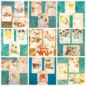 animal kawaii cute animal postcard postcards bunny rabbit otter fox bird frog stationery bundle