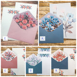 flower floral writing set sets paper and envelope envelopes uk cute kawaii flowers penpal stationery sheets lined letter