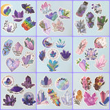 crystal crystals gem gems gemstone laptop decorative sticker stickers pack packs cute kawaii uk stationery magic magical gueer gay rainbow crystal witch bee flower