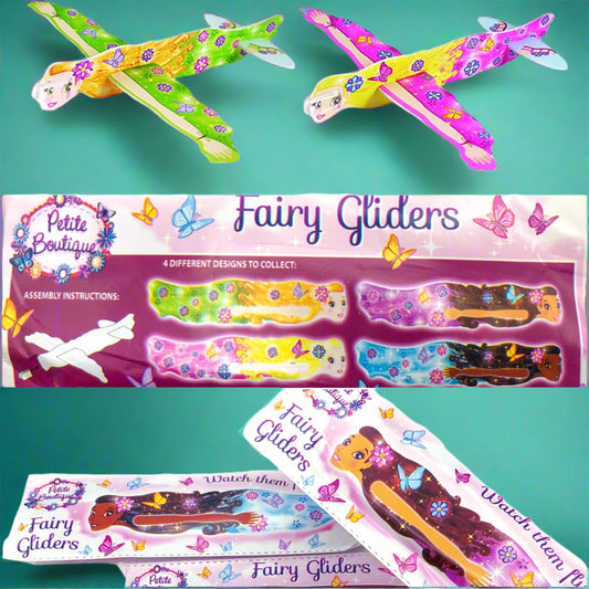 fun fairy glider gliders plane planes toy party stocking filler cute kawaii gifts uk polystyrene pretty fairies
