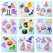 halloween spooky cute kawaii laptop sticker stickers pack packs ghost pumpkin bat bats potion cat cats haunted skull sweets candy cauldron witch dogs sausage beagle uk stationery scroll bone hand star 