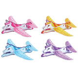 fun unicorn glider 4 pretty colours girls toy unicorns toys uk gift gifts pink yellow blue purple cute stocking filler fillers gift ideas christmas plane gliders