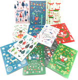 christmas postcards scandi bauble decorations cute kawaii festive postcard uk stationery store scandi