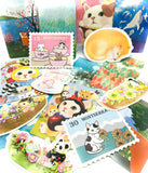 kawaii postcard postcards bundle 4 cats cat lucky dip cute animals