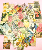 vintage feel style floral flower flowers bookmark bookmarks card book mark set bundle pretty stationery cute kawaii victorian uk