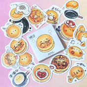  Okonomiyaki cute kawaii japanese pancake pancakes stickers sticker flake flakes mini small box of 45 glossy stationery uk planner supplies food frying pan breakfast 
