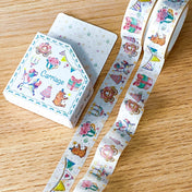 magical washi tape gold foil foiled tapes box boxed 5m princess fairytale magic magical carriage bunting unicorn unicorns cake cakes party present gift stationery cute kawaii uk celebration