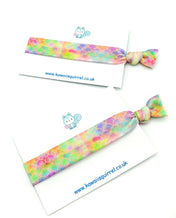 pastel mermaid scales elastic hair tie ties bands elastics cute kawaii gift gifts uk pretty bows present rainbow ombre scale