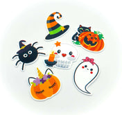 halloween planar acrylic fb flat back flatback embellishment spooky black cat pumpkin pumpkins ghost ghosts spider hat uk craft supplies crafts
