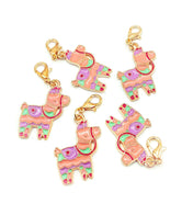 cute llama alpaca llamas alpacas kawaii planner charm charms clip clips accessory pastel pink lilac mint gold tone metal uk gift gifts