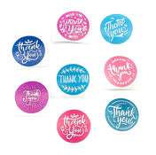 pink blue and turquoise thank you thankyou sticker stickers 25mm small seals packing packaging uk kawaii stationery supplies chalk board script