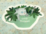 cute cat kitty in mug cute teacup postcard post card cards uk kawaii stationery store pretty animal animals