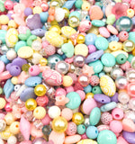 pastel kawaii acrylic beads bundle 40 bead