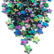dark rainbow ab iridescent star acrylic beads stars deep oil on water uk craft supplies cute kawaii bundle deep dark rainbows 10mm 1cm shimmer