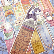 kawaii cute cat cats card cardboard bookmark set of 3 box cute pretty kitty kittens uk stationery bundle fun gift gifts