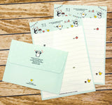 letter writing set kit envelope envelopes paper sheet sheets penguin penguins rabbit rabbits bunny kawaii cute mini kids childs uk stationery